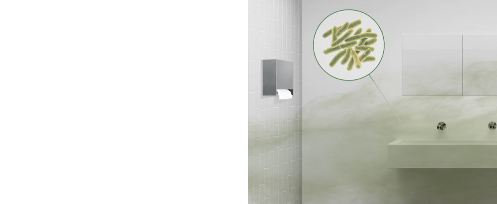 Čestice bakterija u toaletu