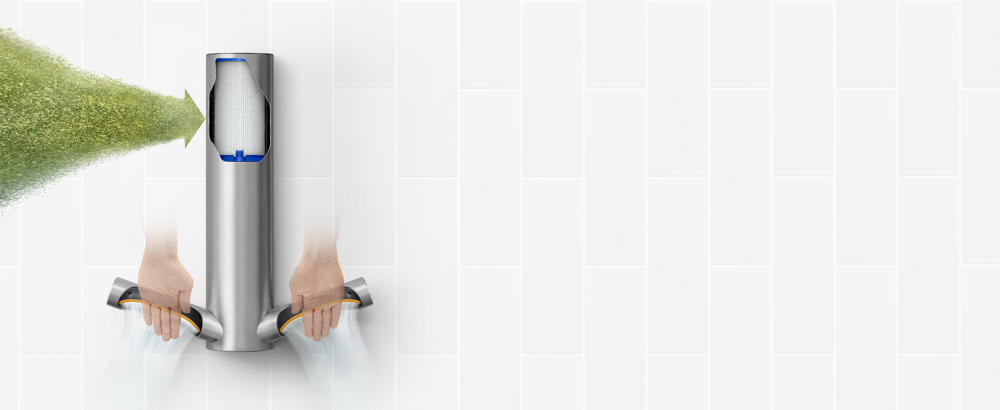 Sušenje ruku Dyson 9kJ sušačem za ruke 